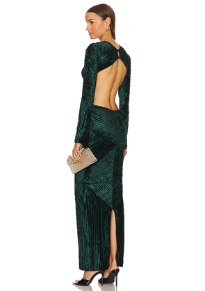 Michael Costello x REVOLVE Spencer Gown in Dark Green. Size L. Also in XL.