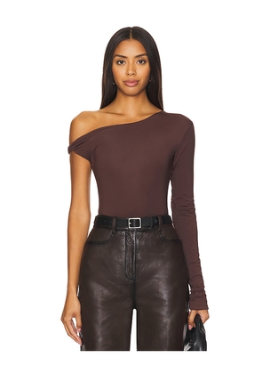 Maygel Coronel Moro Bodysuit in Brown.