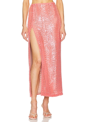Michael Costello x REVOLVE Catiana Midi Skirt in Coral. Size S. Also in XS, XXS.