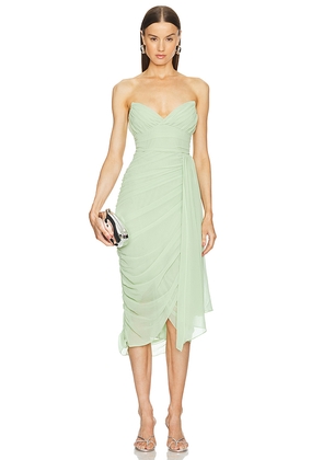Michael Costello x REVOLVE Rosemary Midi Dress in Green. Size L. Also in XS.