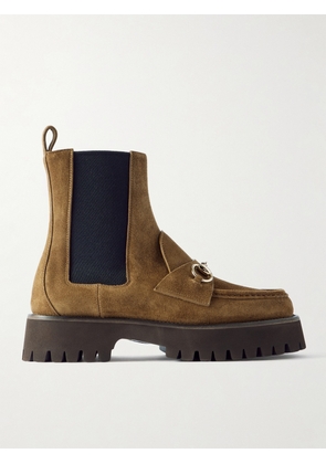 Gucci - Horsebit-detailed Suede Chelsea Boots - Brown - IT34,IT35,IT36,IT36.5,IT37,IT37.5,IT38,IT38.5,IT39,IT39.5,IT40,IT40.5,IT41,IT41.5