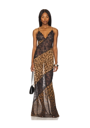 NBD The Bellucci Maxi Dress in Brown. Size M. Also in L, XL.