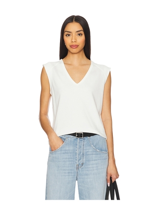 LNA Dayna V Muscle Tee in White. Size M. Also in S, XS.