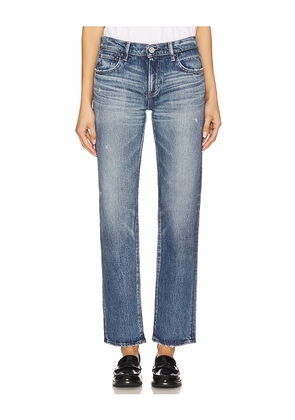 Moussy Vintage Melrose Slim Straight Jeans in Blue. Size 28. Also in 30, 32.