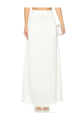 Mariandree Gaitan Annalise Silk Skirt in White. Size L. Also in S.