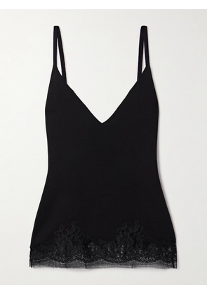 The Row - Makka Lace-trimmed Silk Camisole - Black - x small,small,medium,large