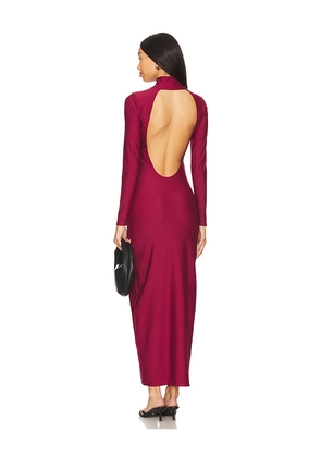 Nubyen Pinot Noir Low Back Dress in Burgundy. Size S. Also in XS.