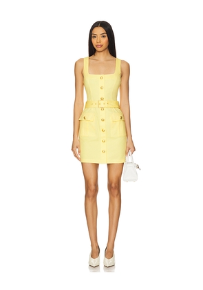 L'AGENCE Midy Mini Dress in Yellow. Size 2. Also in 4.
