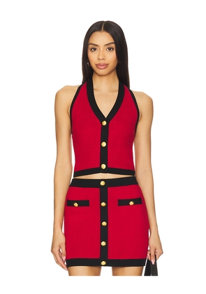 MAJORELLE Emil Vest in Red. Size S. Also in XL, XS.
