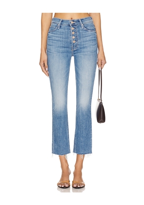 MOTHER The Pixie Dazzler Ankle Fray Jeans in Blue. Size 29. Also in 30.