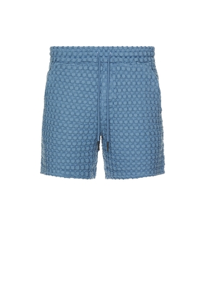 OAS Coronet Porto Waffle Shorts in Blue. Size M. Also in S.