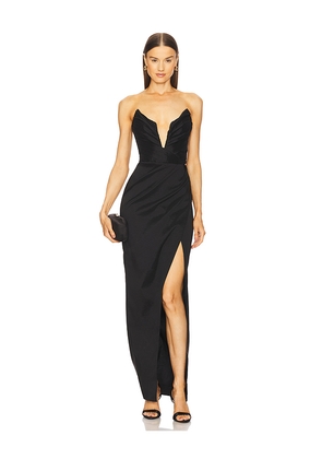 Michael Costello x REVOLVE Leyah Gown in Black. Size L. Also in M, S, XL, XS, XXS.