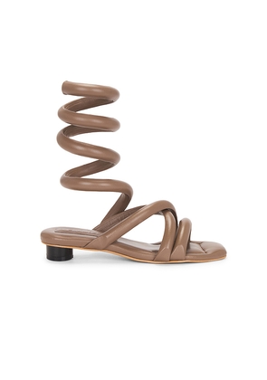 Nora Lozza Roma Sandal in Brown. Size 8. Also in 9.