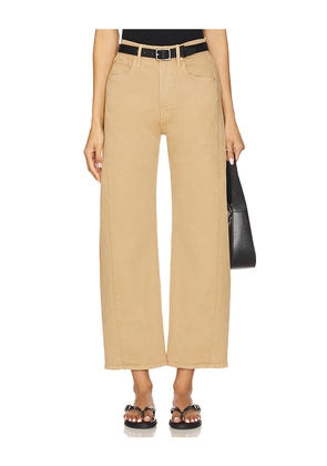 MOTHER The Half-pipe Flood Jeans in Tan. Size 28. Also in 33.