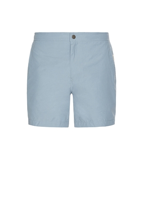 onia Calder 6 Swim Trunk in Baby Blue. Size L. Also in S, XL/1X.
