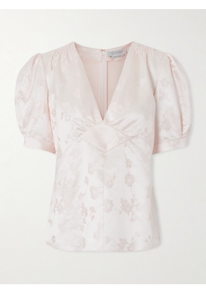 Gabriela Hearst - Oberon Floral-jacquard Silk-twill Blouse - Ivory - IT36,IT38,IT40,IT42,IT44,IT46,IT48