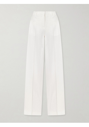 Stella McCartney - Satin Wide-leg Pants - Cream - IT34,IT36,IT38,IT40,IT42,IT44,IT46,IT48