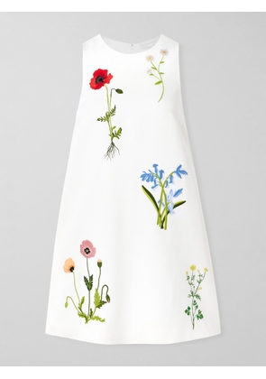 Stella McCartney - Embroidered Crepe Mini Dress - Cream - IT34,IT36,IT38,IT40,IT42,IT44,IT46