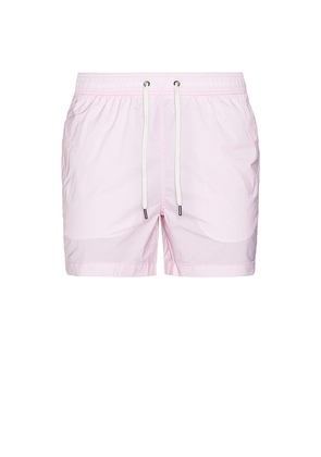 onia Charles 5 Swim Trunks in Pink. Size S. Also in L, XL/1X.