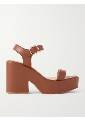Gabriela Hearst - Iman Leather Platform Sandals - Brown - IT36,IT36.5,IT37,IT37.5,IT38,IT38.5,IT39,IT39.5,IT40,IT40.5,IT41,IT41.5,IT42