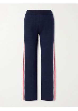 Fusalp - Benada Striped Wool-blend Straight-leg Pants - Blue - x small,small,medium,large,x large