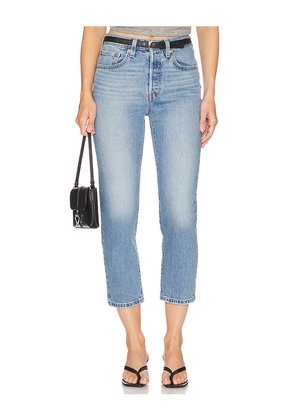 LEVI'S 501 Crop Jeans in Blue. Size 25. Also in 26, 27, 28, 29.