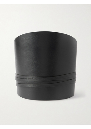 Déhanche - Undone Leather Waist Belt - Black - One size