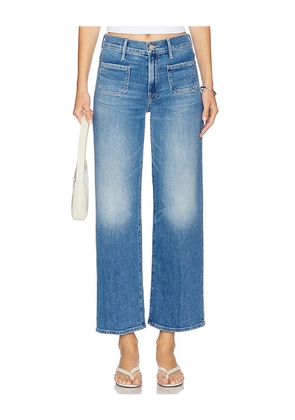 MOTHER The Patch Pocket Mid Rise Maven Ankle Jeans in Blue. Size 26. Also in 27, 31.