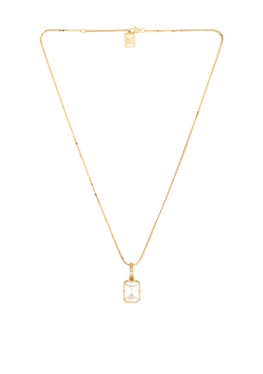 MIRANDA FRYE Allure Charm Necklace in Metallic Gold.