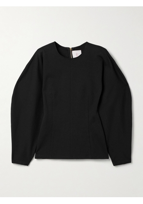 Carolina Herrera - Arc Paneled Ponte Top - Black - x small,small,medium,large,x large