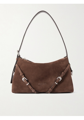 Givenchy - Voyou Suede Shoulder Bag - Brown - One size