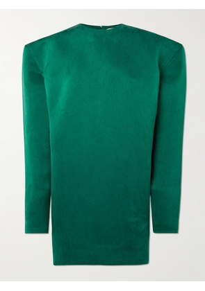 SAINT LAURENT - Silk Mini Dress - Green - FR 34,FR 36
