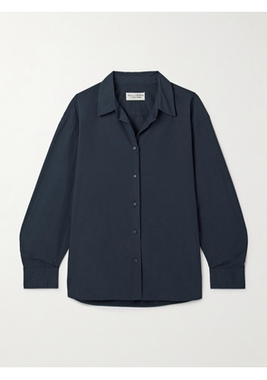 Nili Lotan - Amante Cotton-poplin Shirt - Blue - x small,small,medium,large,x large