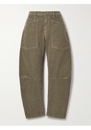 Nili Lotan - Shon Cotton-blend Corduroy Tapered Pants - Green - US0,US2,US4,US6,US8,US10,US12