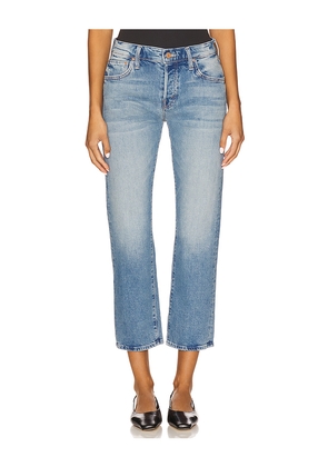 MOTHER Lil' Petite Mid Rise Hiker Hover Jeans in Blue. Size 24. Also in 27, 28, 29, 32, 34.