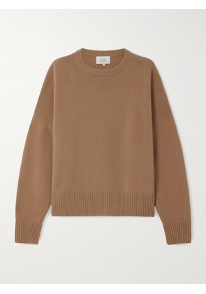 Loulou de Saison - Anton Embroidered Cashmere Sweater - Brown - x small,small,medium,large,x large