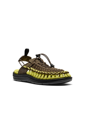 Metalwood Studio x Keen Uneek Ii Convertible Sandal in Brown. Size 10.5. Also in 8.5, 9.5.