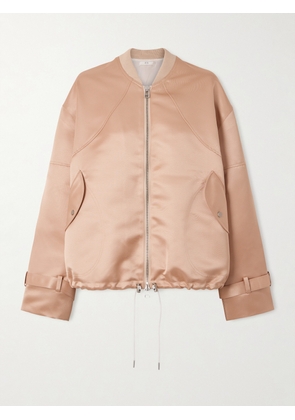 Co - Sports Duchesse-satin Bomber Jacket - Neutrals - x small,small,medium,large