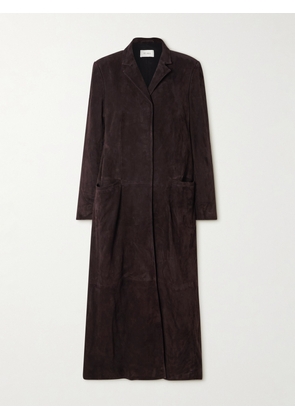 ST. AGNI - Suede Coat - Brown - xx small,x small,small,medium,large,x large