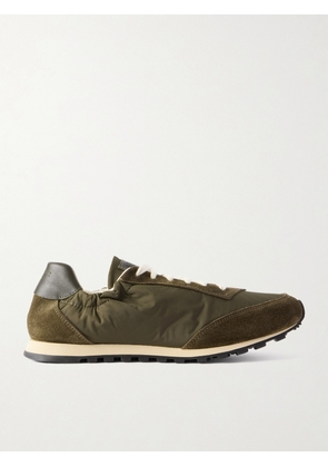 Le Monde Béryl - Suede And Leather-trimmed Shell Sneakers - Green - IT35,IT35.5,IT36,IT36.5,IT37,IT37.5,IT38,IT38.5,IT39,IT39.5,IT40,IT40.5,IT41,IT42