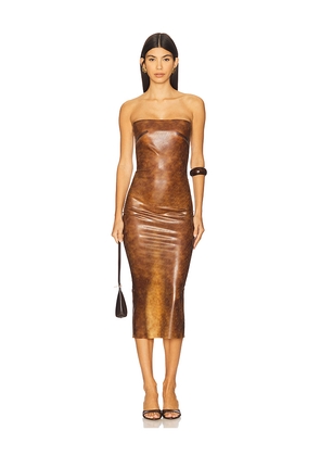 Miaou Lila Dress in Brown. Size S. Also in M.