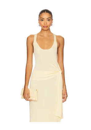 Lovers and Friends Elsy Tie Tank Top in Lemon. Size M. Also in L, XS.