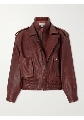 Isabel Marant - Aneli Layered Textured-leather Jacket - FR 34,FR 36,FR 38,FR 40,FR 42