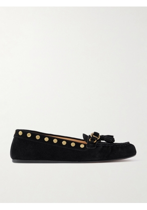 Isabel Marant - Faxel Embellished Suede Loafers - Black - FR36,FR37,FR38,FR39,FR40,FR41