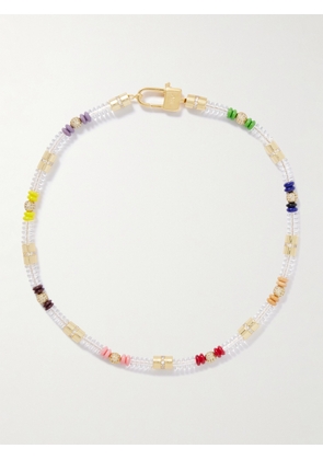Martha Calvo - Translucence Gold-plated, Enamel And Crystal Necklace - Multi - One size