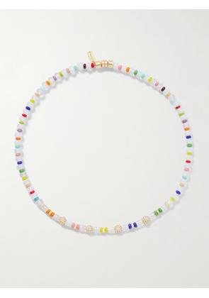 Martha Calvo - Clarity Gold-tone, Glass, Opal And Crystal Necklace - Multi - One size