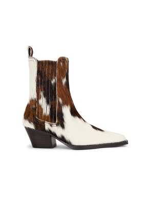 Lola Cruz Pony Hair Ankle Bootie in Black. Size 38. Also in 40.