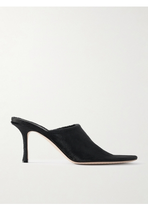 CHRISTEN - Elipse Calf Hair Mules - Black - IT35,IT36,IT37,IT38,IT39,IT40,IT41