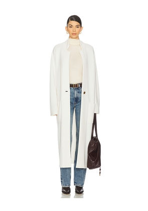 Lisa Yang Amie Cardigan Coat in Cream. Size 0. Also in 2.