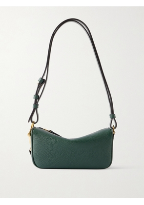 Gucci - Mini Horsebit-detailed Textured-leather Shoulder Bag - Green - One size